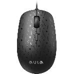 Мышь проводная AULA AM106 черный, 2000 dpi, USB, кнопки - 4