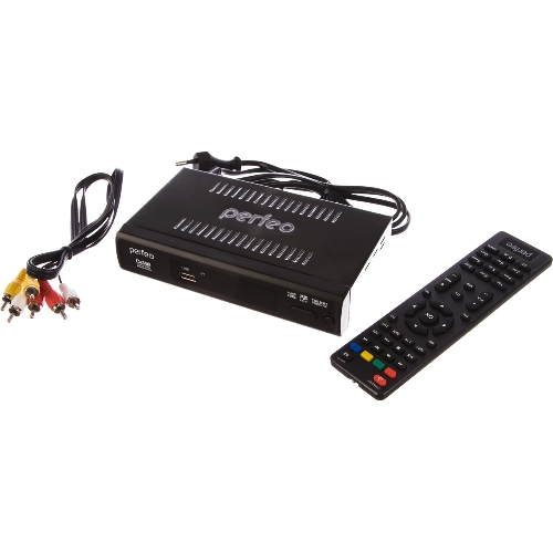Приставка Perfeo (PF-A4412) LEADER DVB-T2/C для цифр.TV, Wi-Fi, IPTV, HDMI, 2 USB, DolbyDigital, пульт ДУ