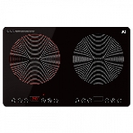 Индукционная плитка BQ HP105W Black-Silver, Мощность 3500 Вт (2000 Вт левая конфорка + 1500 Вт правая конфорка)