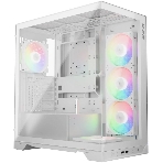 Компьютерный корпус XPG INVADER X WHITE (INVADERXMT-WHCWW) Mid-Tower Gaming ATX PC Case with Panoramic View, Tempered Glass Panels, and RGb Lighting Black