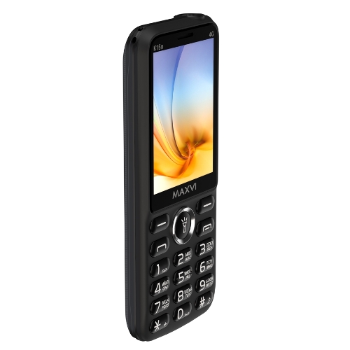 Мобильный телефон Maxvi K15n 4G черный