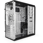 Компьютерный корпус Miditower ExeGate CP-601-UNS350 (ATX, БП UNS350 с вент. 12см, 2*USB, аудио, черный)