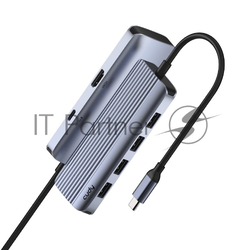 USB-концентратор Cudy UH500, USB Type-C, HDMI + USB-A + USB Type-C port for PD Charging, адаптер/ USB Type-C