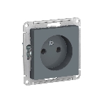 Механизм розетки 1-м СП AtlasDesign 16А IP20 без заземл. грифель