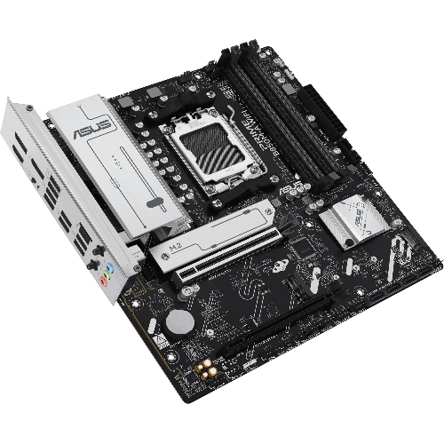 Материнская плата ASUS PRIME B850M-A WIFI, AM5, AMD B850, 4xDDR5, 4xSATA, 3xM.2, 1xPCIe 5.0 x16, 1xPCIe 4.0 x16, 1xHDMI, 2xDP, 1x2.5Gb LAN, Wi-Fi 6E, Bluetooth 5.3, 2xUSB-A 10Gbps, 2xUSB-A 5Gbps, 4xUSB-A 2.0, 3x3.5 мм, 7.1, mATX