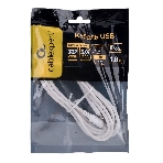 Кабель USB2.0 Cablexpert CC-USB2-CMCM-100-1.8M-W, Type-C/Type-C, 5A, 100Вт, PD/QC3.0, медь, 1.8м, белый, пакет