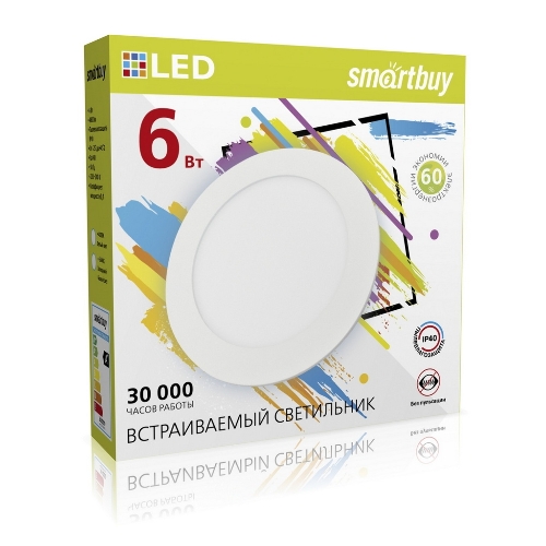 Встраиваемый светильник Smartbuy SBL-DL-6-4K 6w/4000K