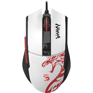 Мышь проводная A4Tech Bloody L65 Max белый, 12000 dpi, USB, кнопки - 7