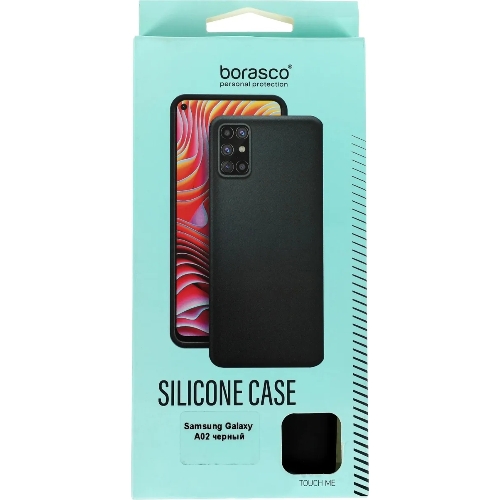 Чехол (клип-кейс) BoraSCO Silicone Case для Samsung Galaxy A02 черный