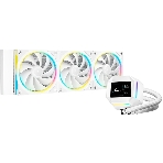 Система жидкостного охлаждения Deepcool LM360 WH ARGb Soc-AM5/AM4/1200/1700/1851 белый 4-pin 19-36dB Al LCD 250W 1729gr Ret (R-LM360-WHDMMC-1)