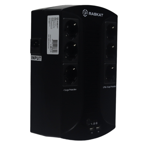 Источник бесперебойного питания ИБП Raskat VS-850VA 850VA, 510Вт, 6хCEE 7