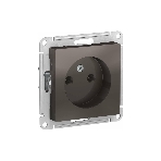 Механизм розетки 1-м СП AtlasDesign без заземл. 16А мокко SchE ATN000641