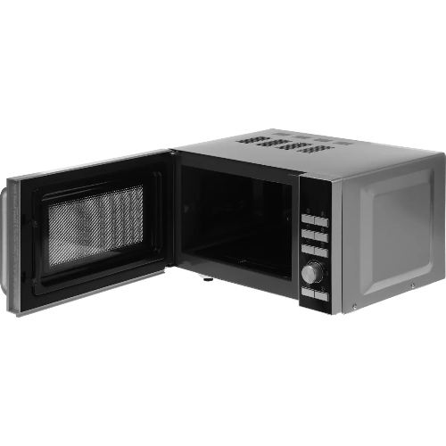 Микроволновая печь Galanz MOS-2402FDS серебристый/черный, 20 л, 800 Вт, переключатели - кнопки, поворотный механизм
