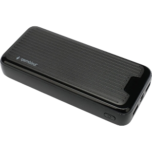 Портативный аккумулятор Gembird GPB-20, 20000мАч, 2A, черный
