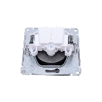 Механизм розетки 1-м СП AtlasDesign 16А IP20 без заземл. сталь SchE ATN000941