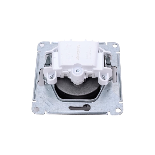 Механизм розетки 1-м СП AtlasDesign 16А IP20 без заземл. сталь SchE ATN000941