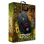 Мышь проводная Qumo Crypt M57 черный, 3200 dpi, USB, кнопки - 6