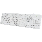 Клавиатура проводная Acer OKW123, USB, белый