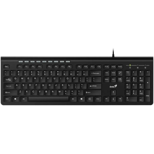 Клавиатура проводная Genius SlimStar 230II 31310048402, USB, черный