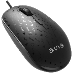 Мышь проводная AULA AM106 черный, 2000 dpi, USB, кнопки - 4
