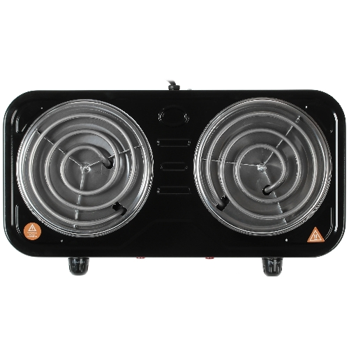 Плита настольная электрическая Blackton Bt HP206B чёрный, ТЭН, конфорки - 2, эмаль, поворотные переключатели