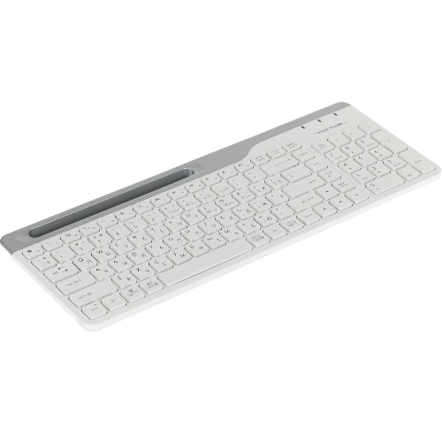 Клавиатура беспроводная A4Tech Fstyler FBK25, USB, Bluetooth/Радиоканал, белый/серый