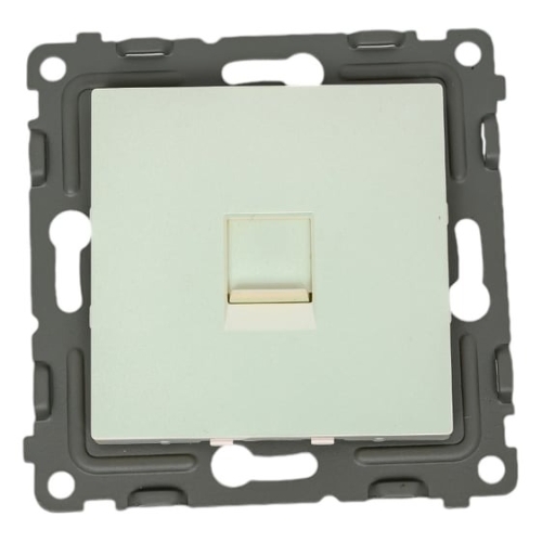 Розетка компьютерная 1-м TOKOV ELECTRIC СП Pixel RJ45 кат.5E механизм перламутр.