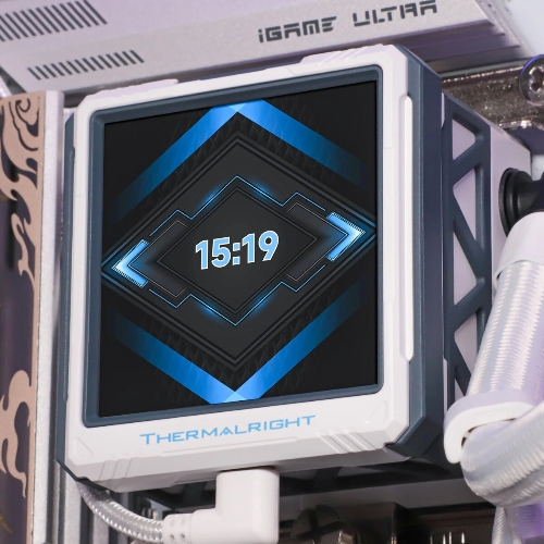 Водяное охлаждение для процессора Water Cooling System Thermalright Frozen Warframe 360 Ultra White Argb (360мм, White, ARGb/Fans: 3x120мм, 70.84CFM, 29.8dBA, 2000RPM/Pump height 60мм, 23dBA, 3000RPM, Rad thickness 27mm/S: 1200, 1700, 1851, 2011, 2066, 115X, AM5, AM4)