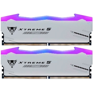 Оперативная память Patriot Viper Xtreme 5, DDR5, 32Gb (2x16Gb), 6400MHz, CL32, DIMM, с радиаторами, RGb, серебристый
