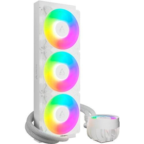 Система жидкостного охлаждения Arctic Cooling Liquid Freezer III Pro 360 ARGB Whte ACFRE00188A белый 120мм алюминий+медь 2500rpm 31db 4-pin