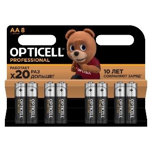 Батарея Opticell Professional AA AA (8шт) блистер