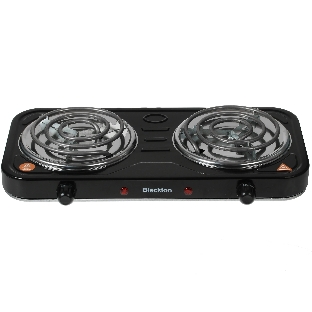 Плита настольная электрическая Blackton Bt HP206B чёрный, ТЭН, конфорки - 2, эмаль, поворотные переключатели