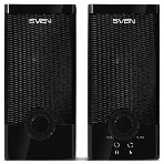 Колонки SVEN SPS-603 черный USB-порт ПК, ноутбука или адаптер 5V DC