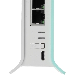 Роутер беспроводной MikroTik hAP ax lite (L41G-2AXD) AX600 10/100/1000BASE-TX голубой