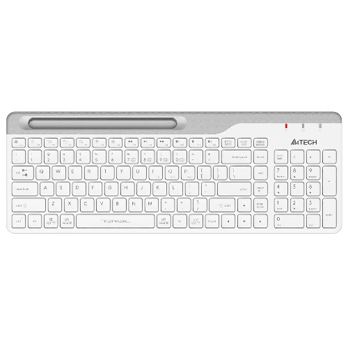 Клавиатура беспроводная A4Tech Fstyler FBK25, USB, Bluetooth/Радиоканал, белый/серый