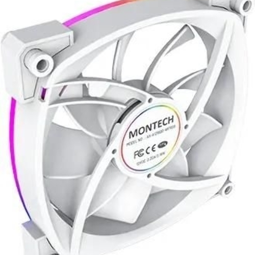 Вентилятор для корпуса MONTECH AX120 PWM белый, 120 мм, 1600 об/мин, 27 дБ, 4 pin