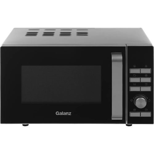 Микроволновая печь Galanz MOS-2402FDS серебристый/черный, 20 л, 800 Вт, переключатели - кнопки, поворотный механизм
