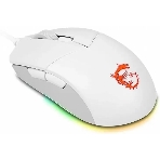 Мышь проводная MSI Clutch GM11 белый, 5000 dpi, USB, кнопки - 6