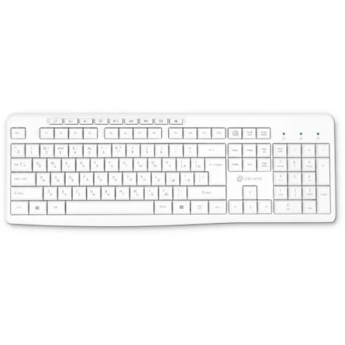 Клавиатура Oklick K225W беспроводная, радиоканал, белый