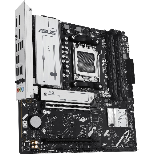 Материнская плата ASUS PRIME B850M-A WIFI, AM5, AMD B850, 4xDDR5, 4xSATA, 3xM.2, 1xPCIe 5.0 x16, 1xPCIe 4.0 x16, 1xHDMI, 2xDP, 1x2.5Gb LAN, Wi-Fi 6E, Bluetooth 5.3, 2xUSB-A 10Gbps, 2xUSB-A 5Gbps, 4xUSB-A 2.0, 3x3.5 мм, 7.1, mATX