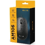 Мышь проводная AULA AM106 черный, 2000 dpi, USB, кнопки - 4