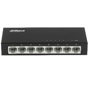 Коммутатор Dahua DH-PFS3008-8ET, 8×100 Мбит/с, неуправляемый