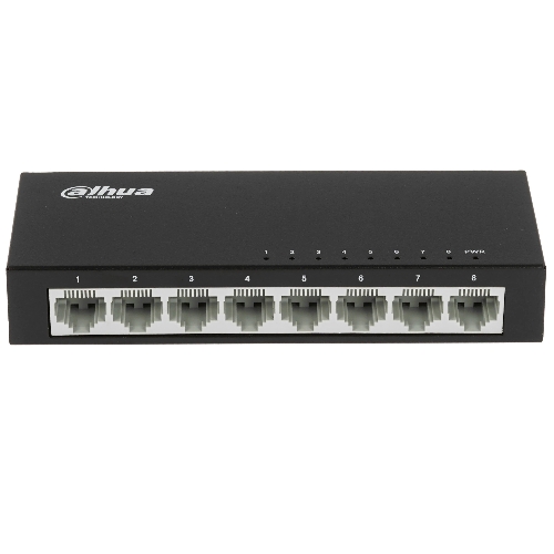Коммутатор Dahua DH-PFS3008-8ET, 8×100 Мбит/с, неуправляемый