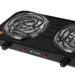 Плита настольная электрическая Blackton Bt HP206B чёрный, ТЭН, конфорки - 2, эмаль, поворотные переключатели
