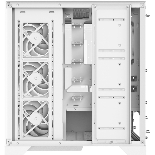 Компьютерный корпус XPG INVADER X WHITE (INVADERXMT-WHCWW) Mid-Tower Gaming ATX PC Case with Panoramic View, Tempered Glass Panels, and RGb Lighting Black