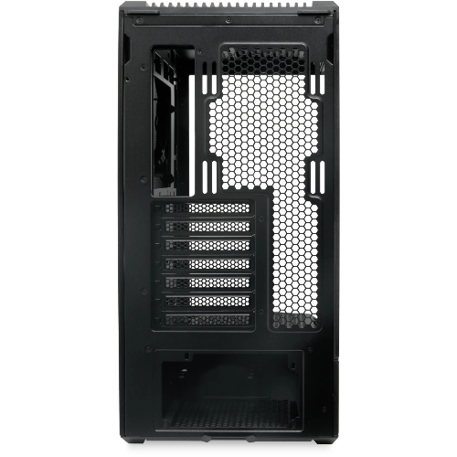 Компьютерный корпус без блока питания HSPD F711-TGbK, Panoramic Full Tower, Black, TG, 0.7 SPCC, no fans ATX, mATX, mITX 190/420/280мм 2x2.5