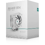 Кулер для процессора DEEPCOOL AK400 WH белый, 120 мм, алюминий/медь, 1850 об/мин, 29 дБ, 4 pin, 220 Вт, 155 мм