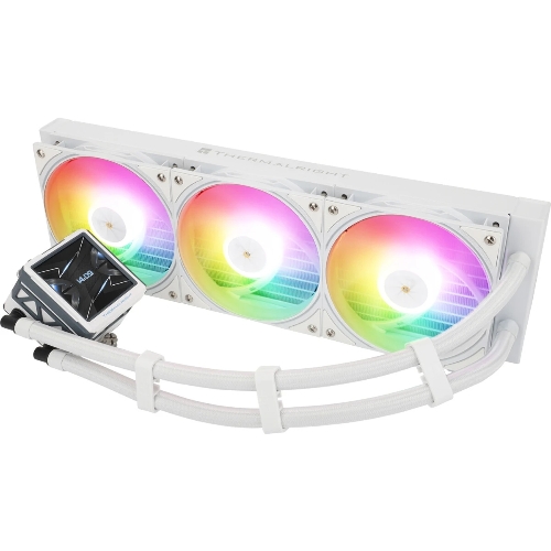 Водяное охлаждение для процессора Water Cooling System Thermalright Frozen Warframe 360 Ultra White Argb (360мм, White, ARGb/Fans: 3x120мм, 70.84CFM, 29.8dBA, 2000RPM/Pump height 60мм, 23dBA, 3000RPM, Rad thickness 27mm/S: 1200, 1700, 1851, 2011, 2066, 115X, AM5, AM4)