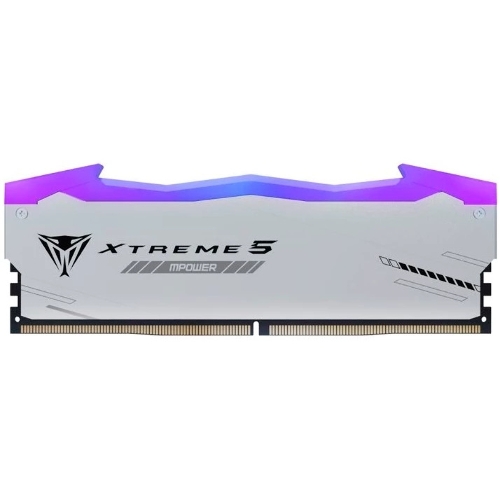 Оперативная память Patriot Viper Xtreme 5, DDR5, 48GB (2x24GB), 6000MHz, CL30, DIMM, с радиаторами, RGB, серебристый