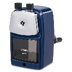Точилка для карандашей механическая Deli 71156BLUE, 1 отверстие, металл, синий